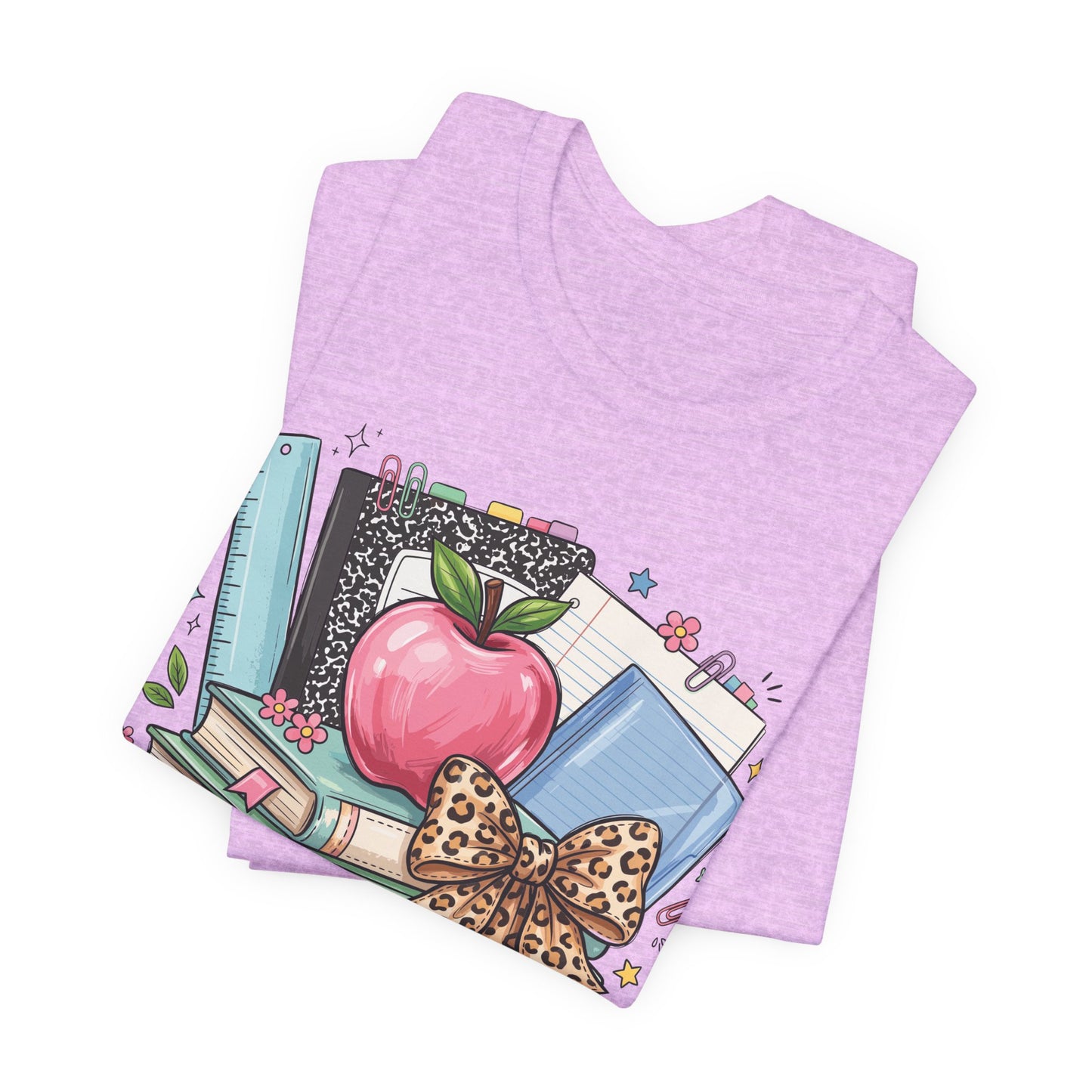 Back to School Books & Bow | Bella+Canvas® Tee
