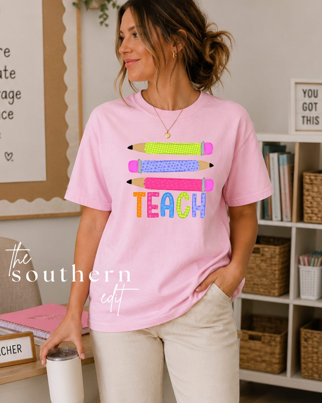 Teach Pencil Comfort Colors® Tee