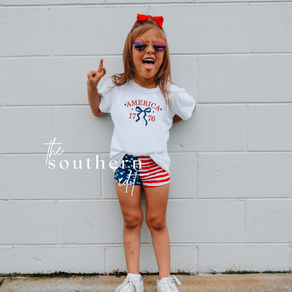 Patriotic Bow Youth Tee