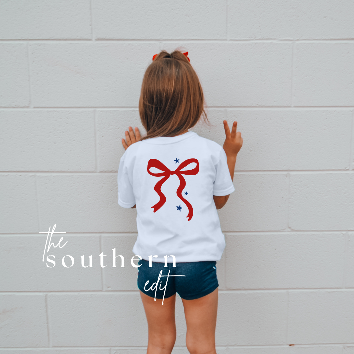 Patriotic Bow Youth Tee