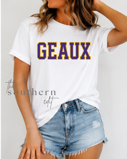 Geaux Collegiate Graphic Tee