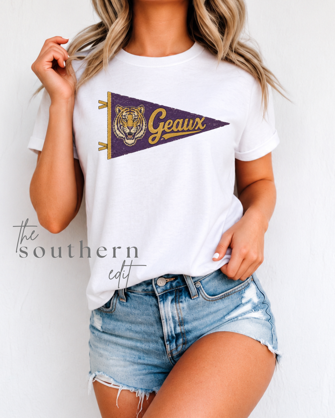 Geaux Pennant Graphic Tee