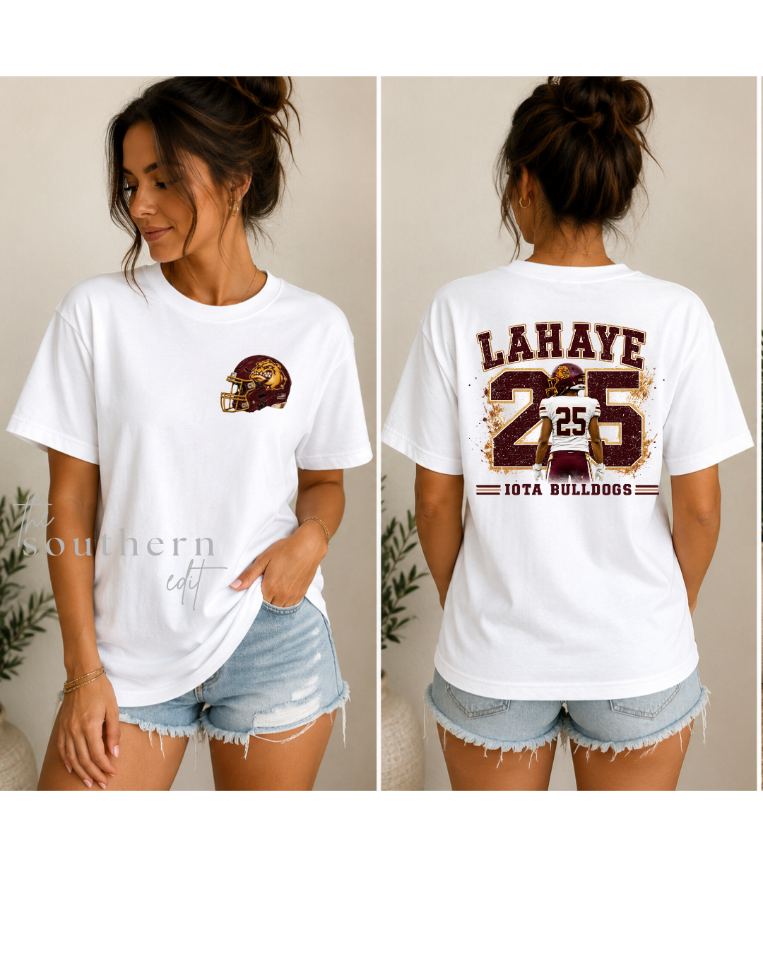 Personalized Football Fan Tee | Custom Player Name & Number