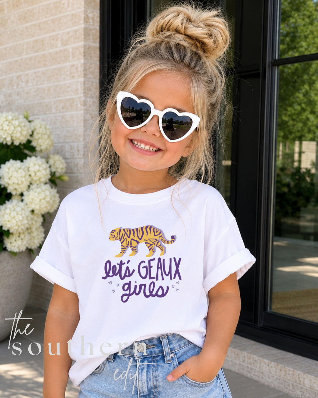 Little Geaux Girls Youth Tee