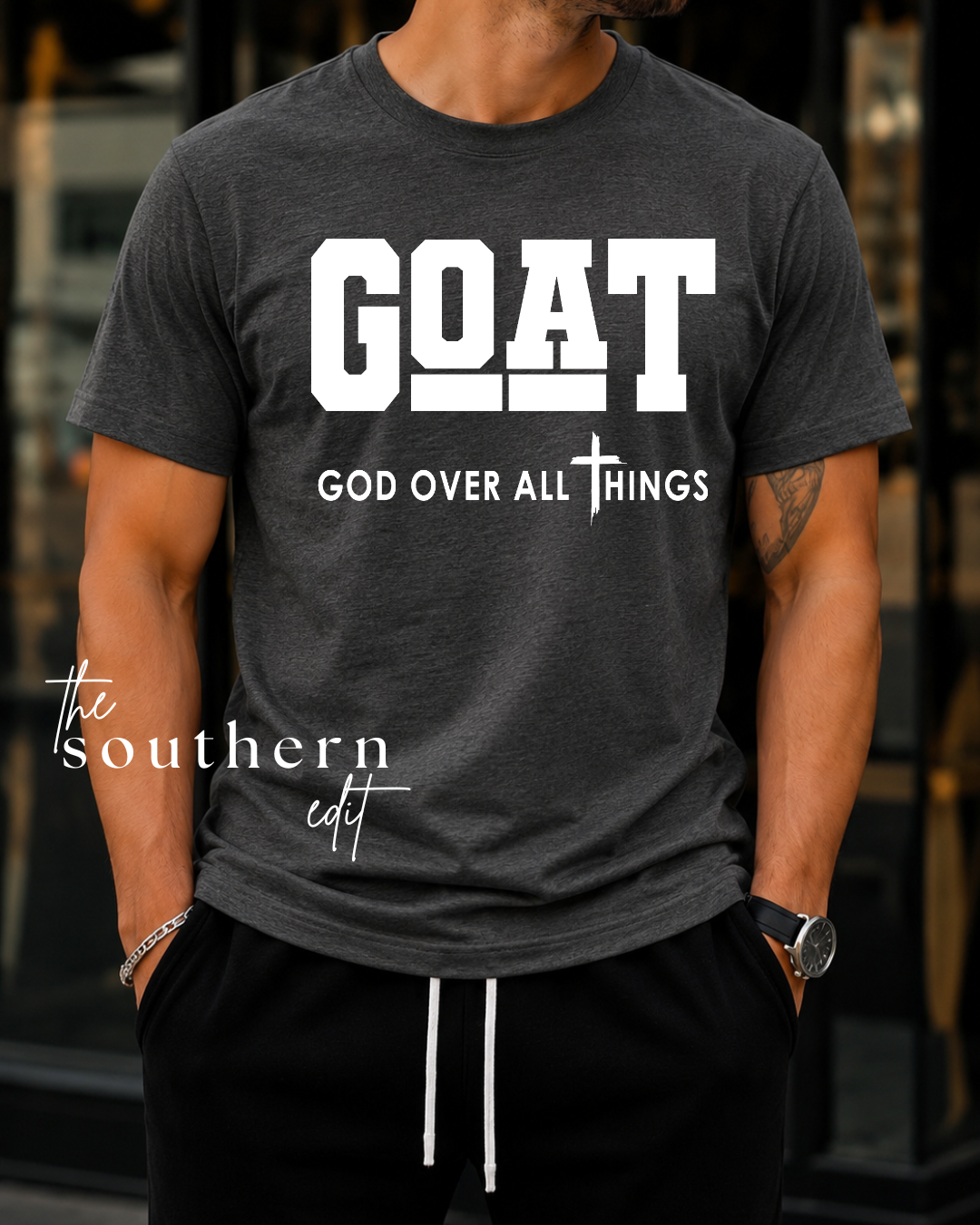 GOAT | God Over All Things Tee | Dark Tee Collection