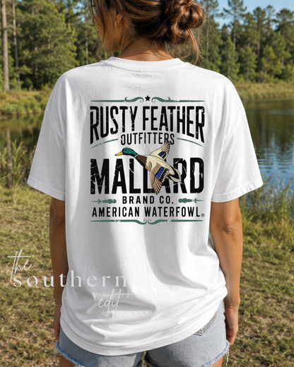 Rusty Feather Outfitters Mallard Tee | Comfort Colors® Tee
