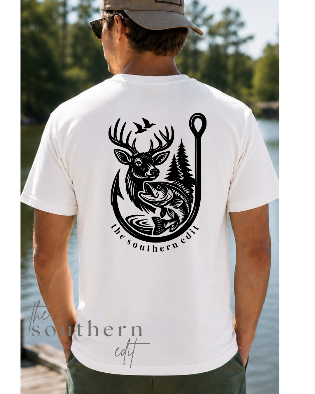 Hooked on the Outdoors Tee | Bella + Canvas