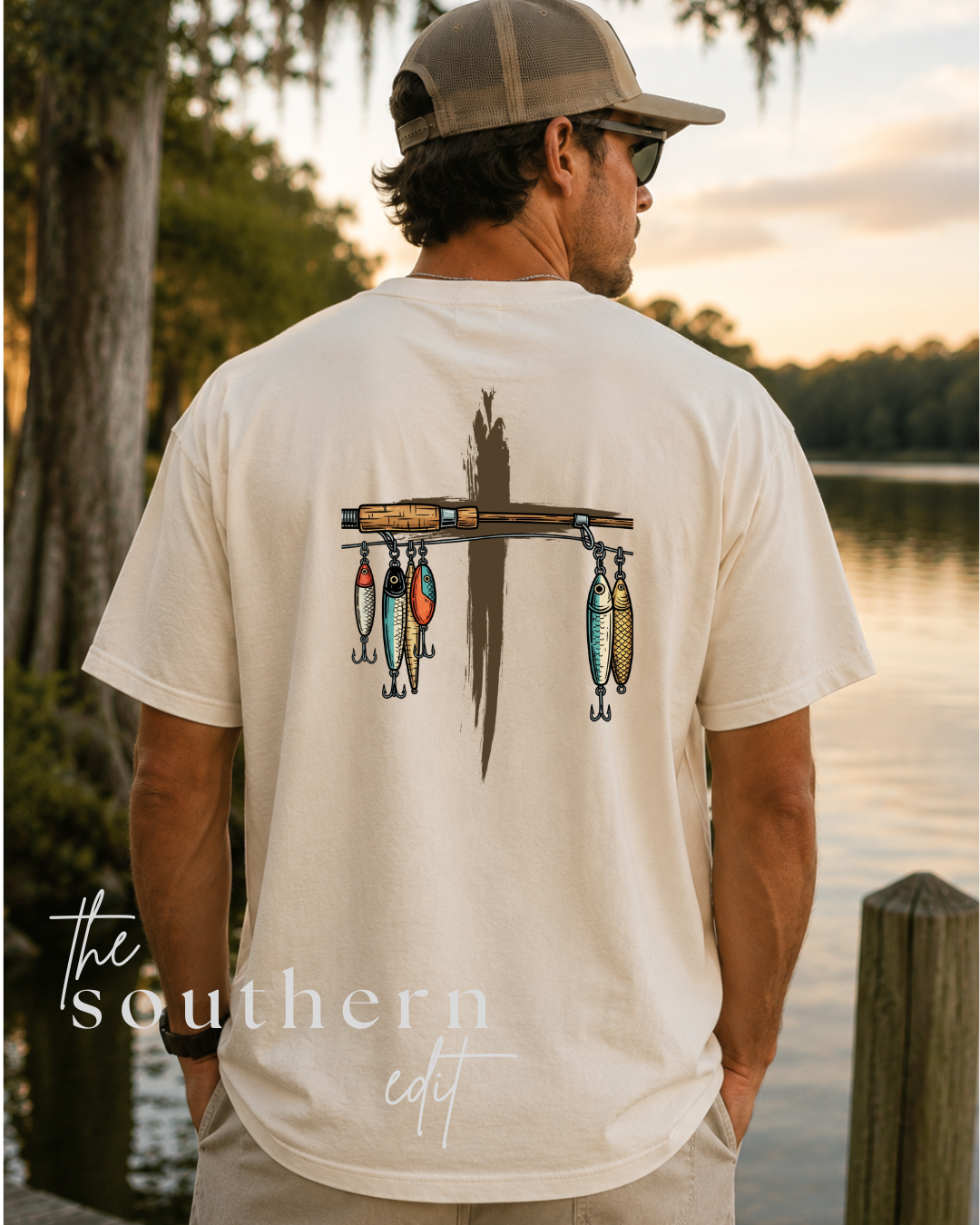 Fishing Cross | Bella+Canvas® Tee