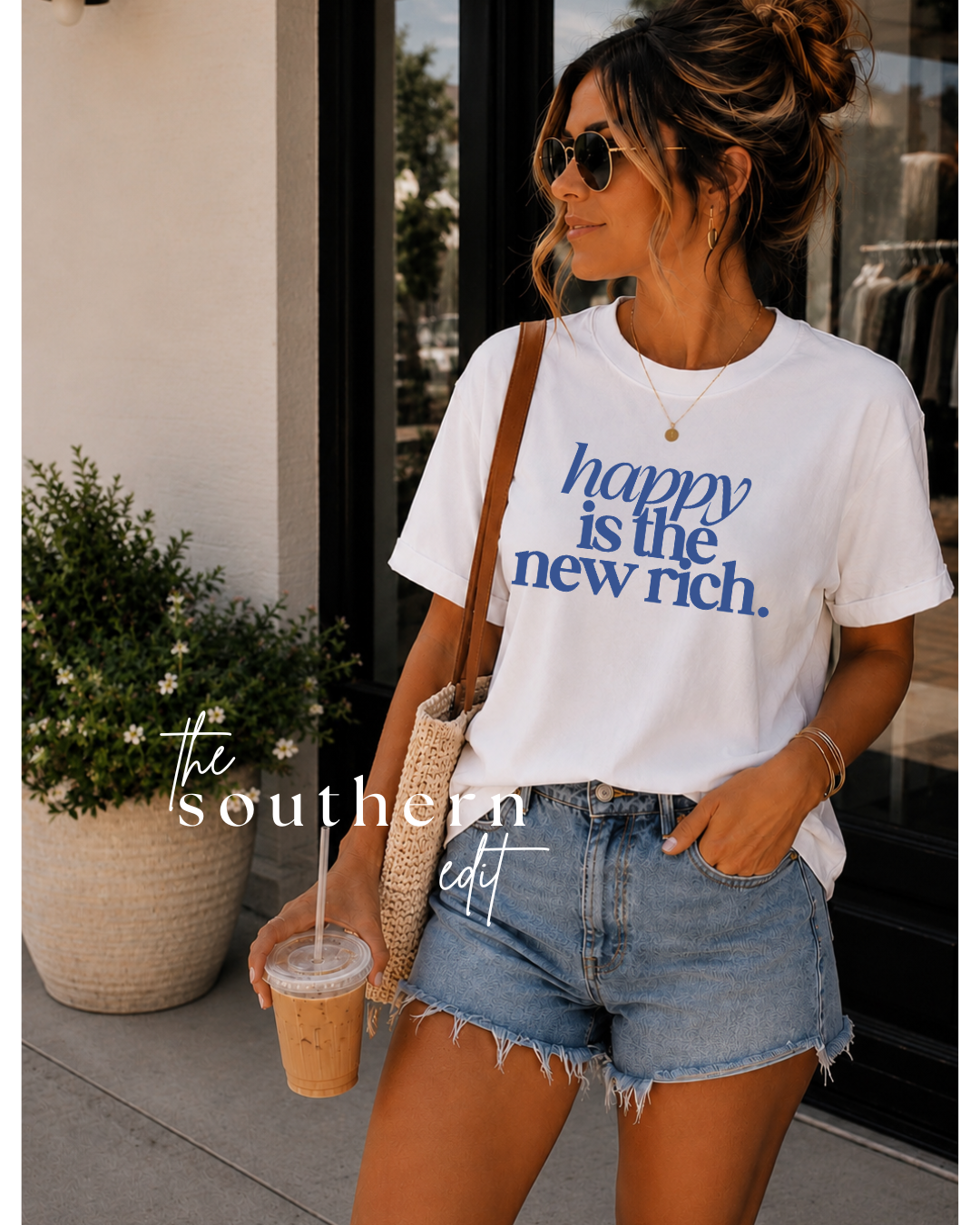 Happy Is the New Rich | Bella+Canvas® Tee