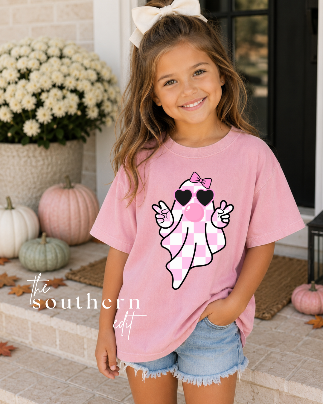 Girly Ghost | Youth Comfort Colors Tee