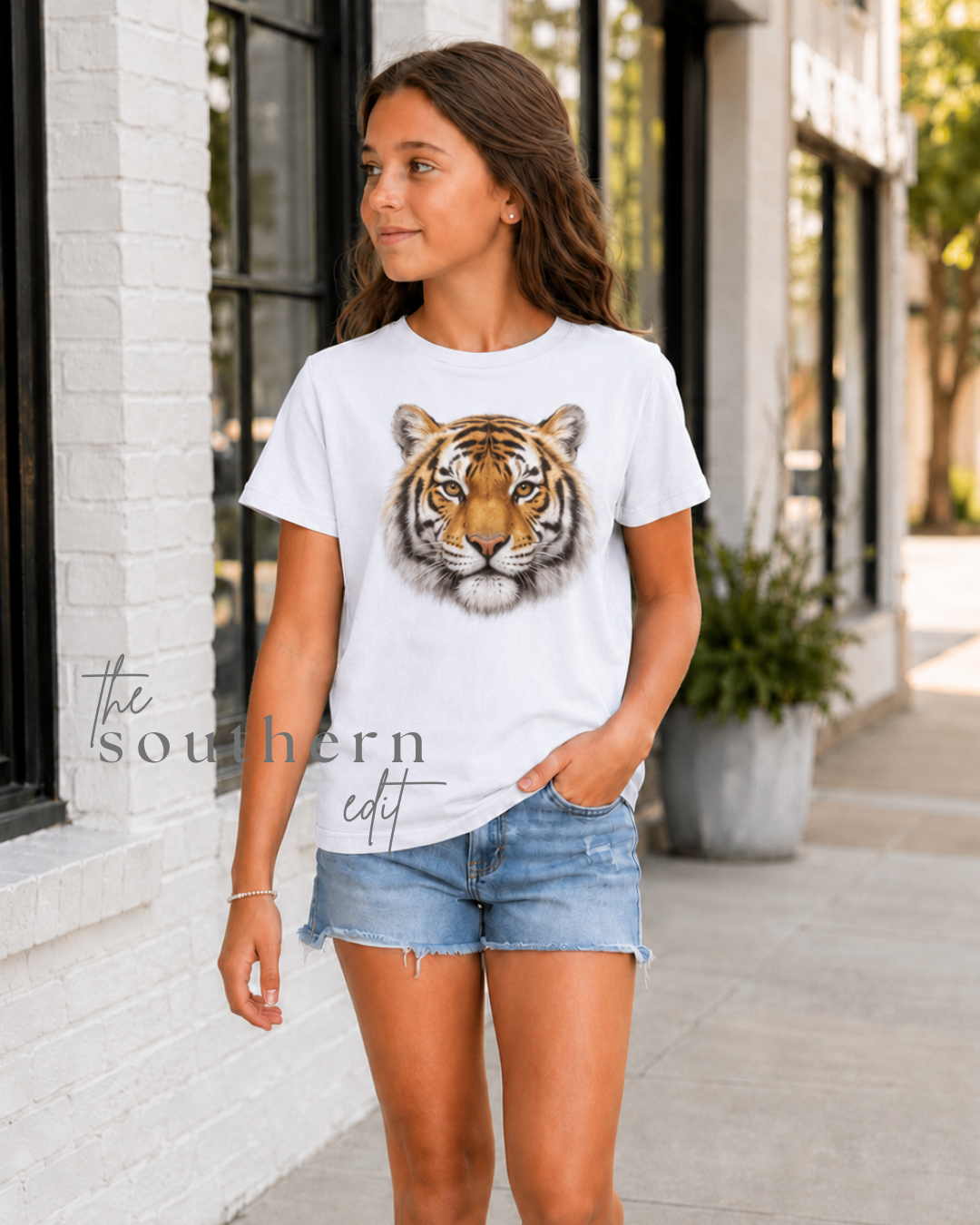 Vintage Tiger Youth | Bella + Canvas Tee