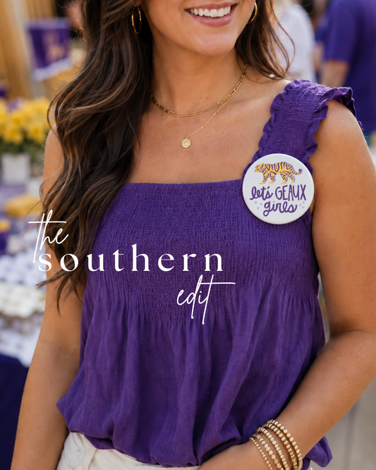 Let’s Geaux Girls Gameday Pin