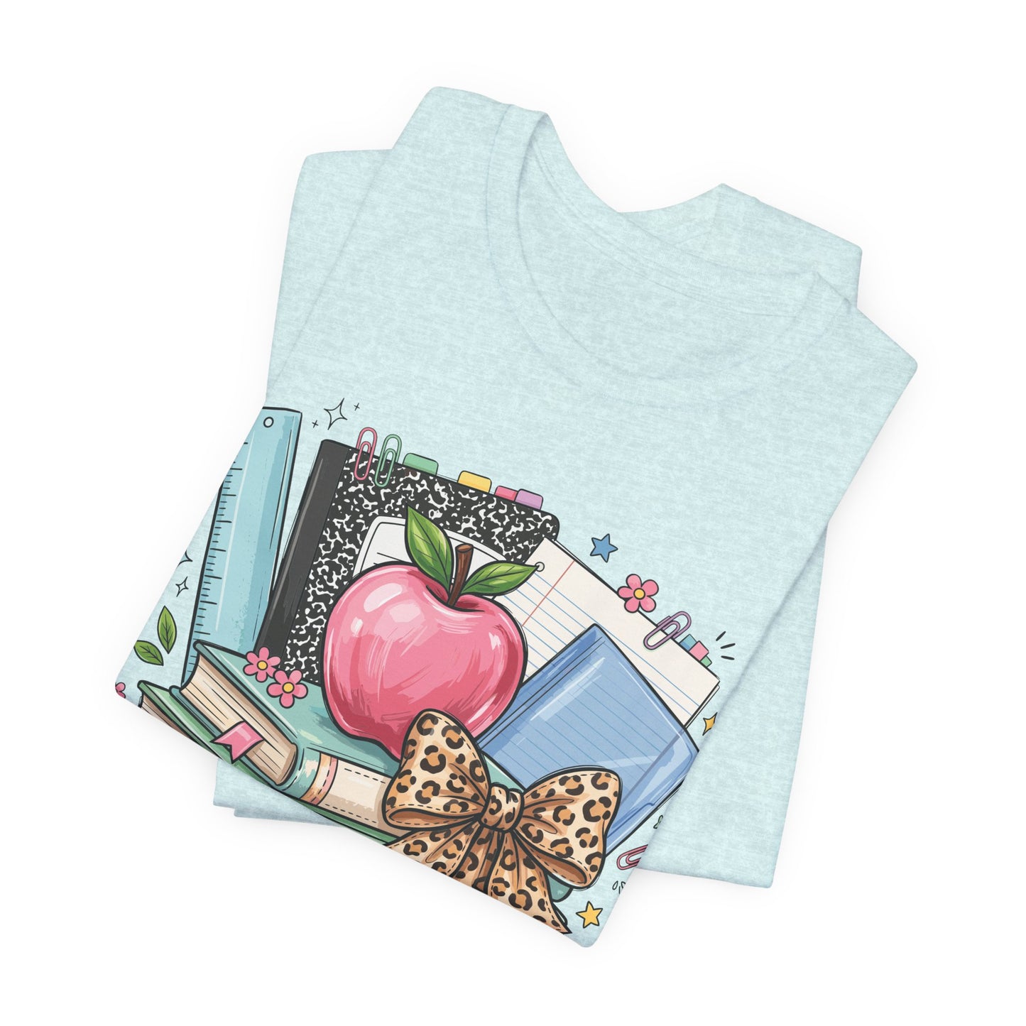 Back to School Books & Bow | Bella+Canvas® Tee