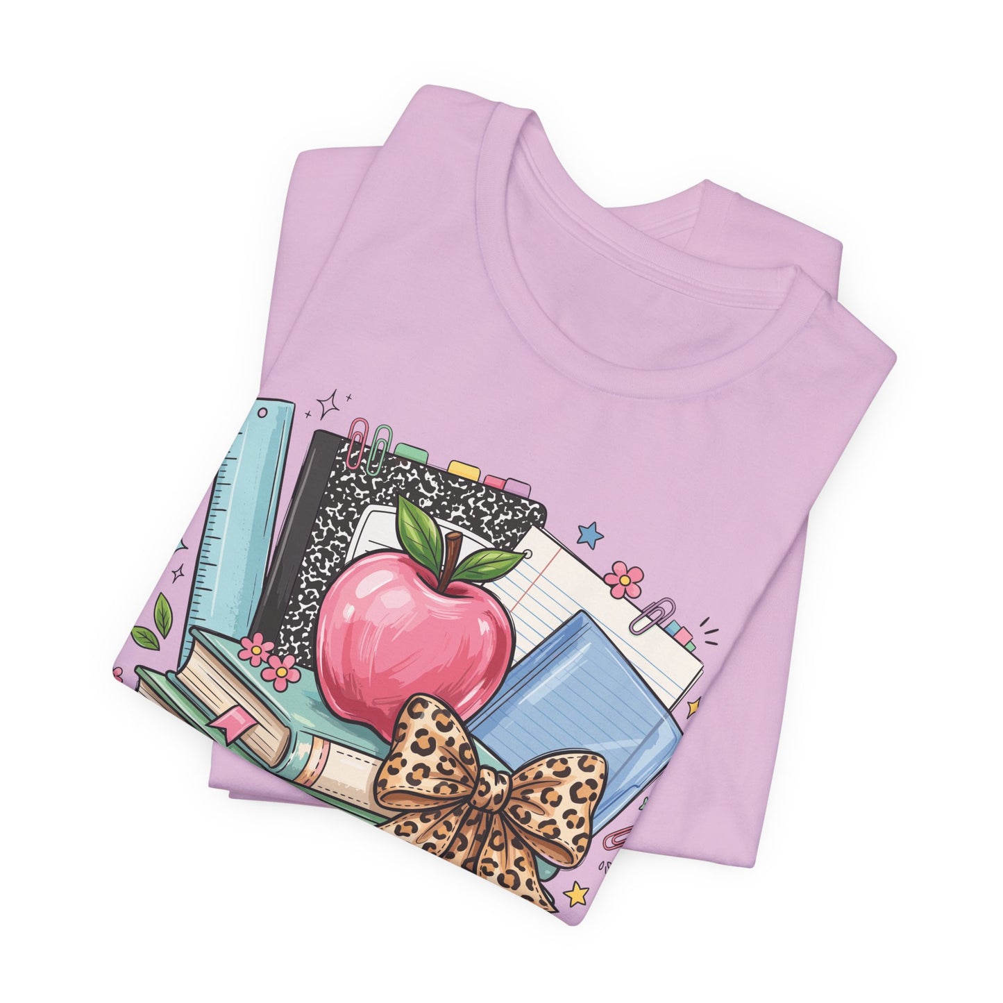 Back to School Books & Bow | Bella+Canvas® Tee